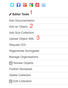 Collection editor tools